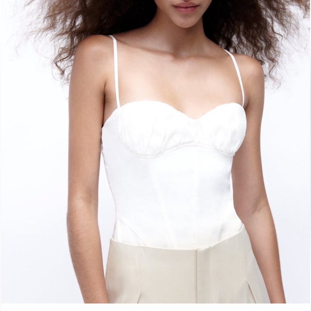 Zara White Bodysuit